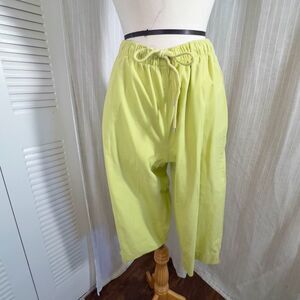 Coral Bay | Women’s | Shorts | L | Y2k Lime Green Soft Capri Elastic Pants